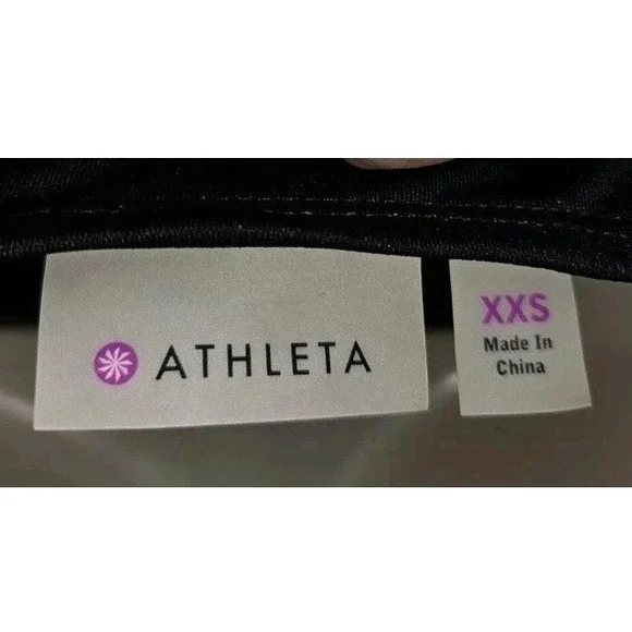 ATHLETA‎ Halter Tankini Keyhole Halter  Swimsuit Top Dress Black Women's Sz XXS - Picture 3 of 3